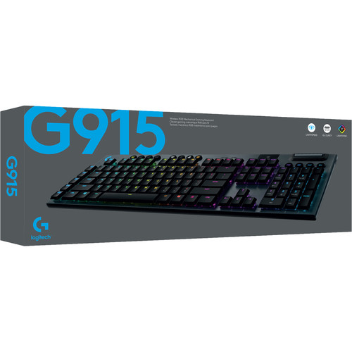 Logitech G G915 LIGHTSPEED Wireless RGB Mechanical Gaming Keyboard (GL Clicky)