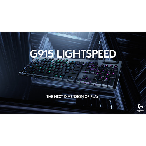 Logitech G G915 LIGHTSPEED Wireless RGB Mechanical Gaming Keyboard (GL Clicky)