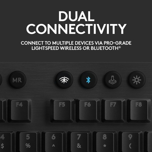 Logitech G G915 LIGHTSPEED Wireless RGB Mechanical Gaming Keyboard (GL Clicky)