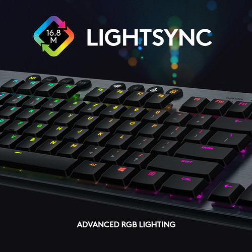 Logitech G G915 LIGHTSPEED Wireless RGB Mechanical Gaming Keyboard (GL Clicky)