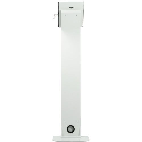 CTA Digital Premium Locking Floor Stand Kiosk (White)