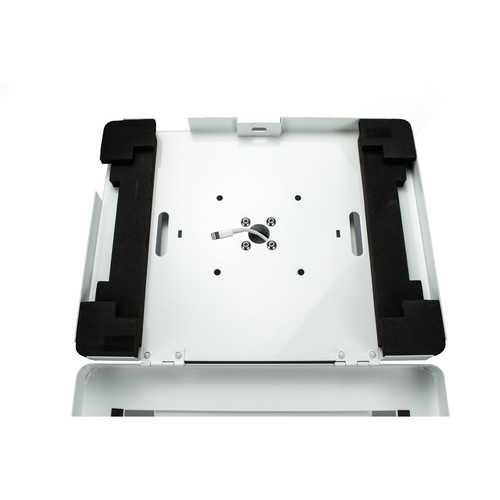 CTA Digital Premium Locking Floor Stand Kiosk (White)