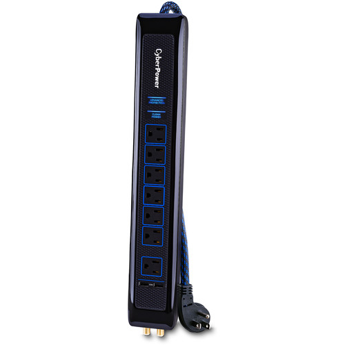 CyberPower HT705UC 7-Outlet Premium Surge Protector (Black)