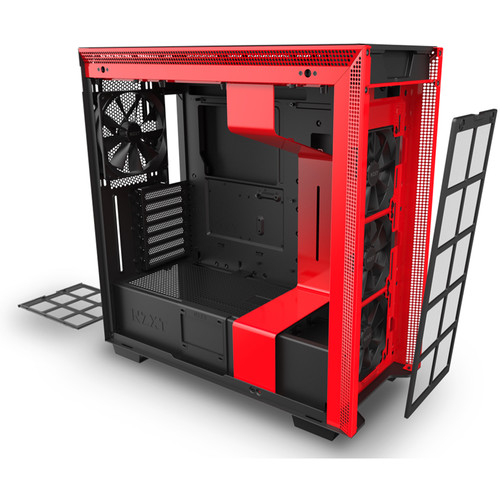NZXT H710 Mid-Tower Case (Matte Black/Red)