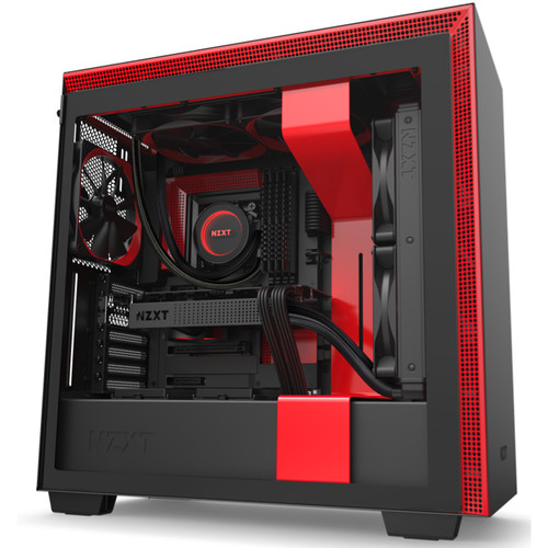 NZXT H710 Mid-Tower Case (Matte Black/Red)