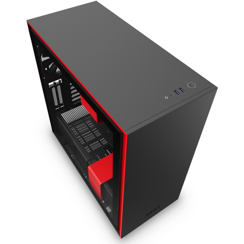 NZXT H710i Mid-Tower Case (Matte Black/Red)