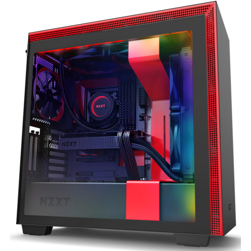 NZXT H710i Mid-Tower Case (Matte Black/Red)