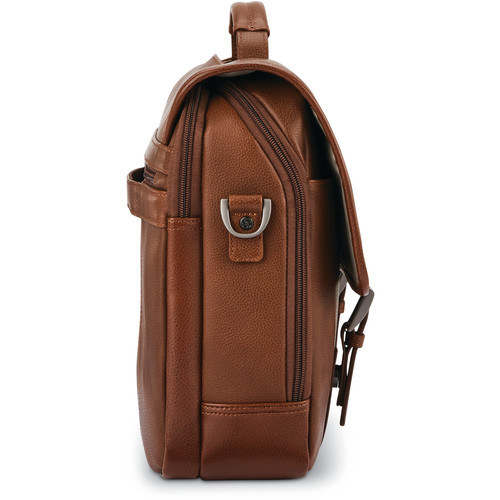 Samsonite Classic Leather Flapover Laptop Briefcase (Cognac)
