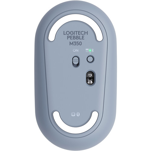 Logitech Pebble M350 Wireless Mouse (Blue Gray)