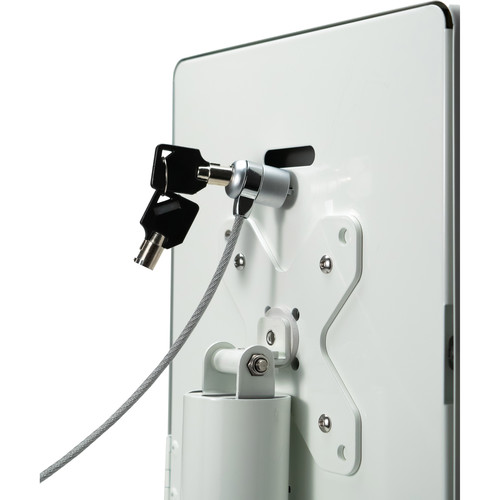 CTA Digital Hyperflex Security Kiosk Stand for Tablets & iPads (White)