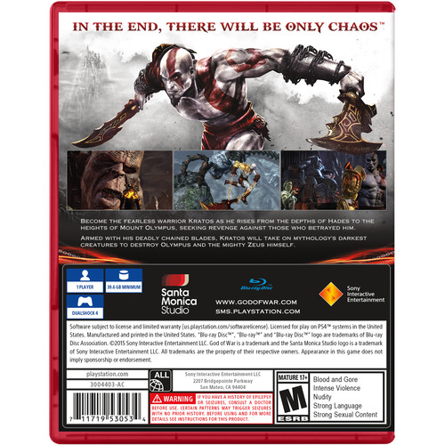 Sony God of War III Remastered (PlayStation 4)