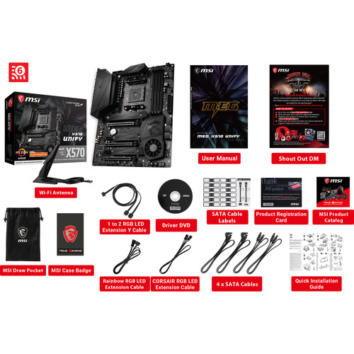 MSI MEG X570 UNIFY AM4 ATX Motherboard