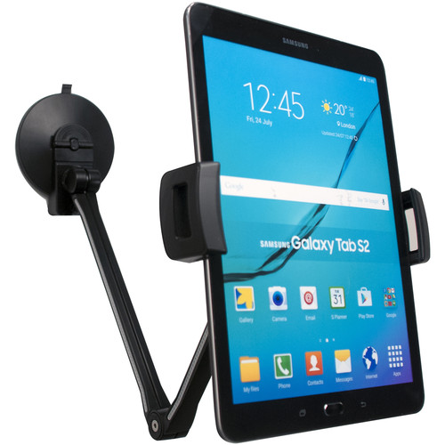 CTA Digital Ultra-Light Arm Mount with Clamp and Suction Base for Tablets and Smartphones