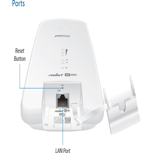 Ubiquiti Networks RP-5AC-GEN2 rocket PRISM AC-Gen2 5 GHz airMAX ac Radio BaseStation