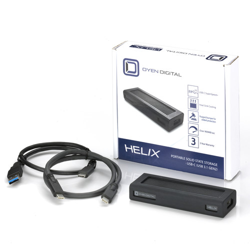 Oyen Digital Helix Dura USB 3.1 Gen 2 Type-C Portable NVMe SSD (512GB)