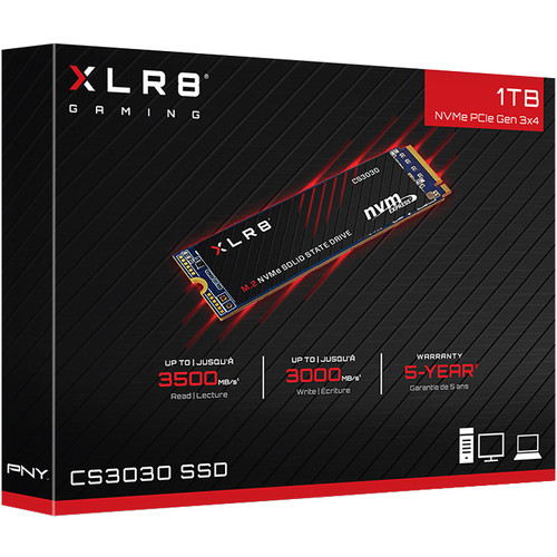 PNY Technologies 1TB XLR8 CS3030 NVMe M.2 Internal SSD