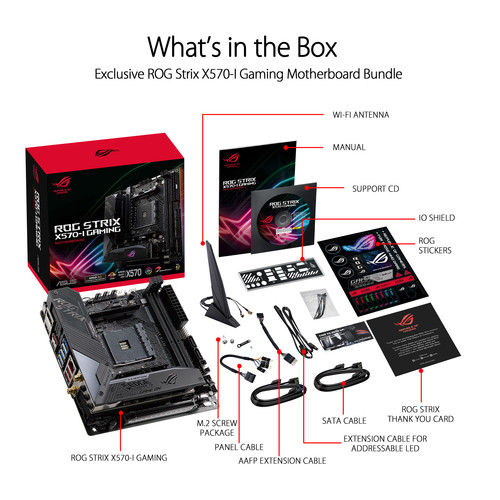 ASUS Republic of Gamers Strix X570-I Gaming AM4 Mini-ITX Motherboard