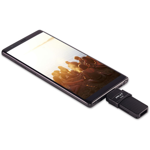 PNY Technologies 64GB DUO LINK USB 3.1 Type-C OTG Flash Drive