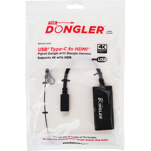 Simply45 USB Type-C Male to HDMI Female Pigtail Dongle Adapter for The Dongler