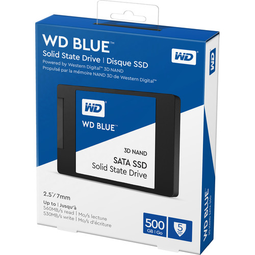 WD 500GB Blue 3D NAND SATA III 2.5