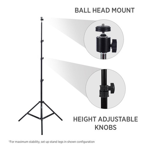 Fovitec Light Stand Kit for VR Sensors with Carrying Bag (7' 6