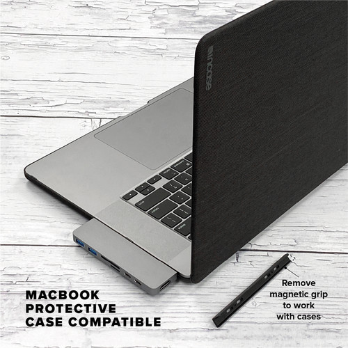 HYPER HyperDrive DUO 7-in-2 USB Type-C Hub for MacBook Pro and MacBook Air (Space Gray)