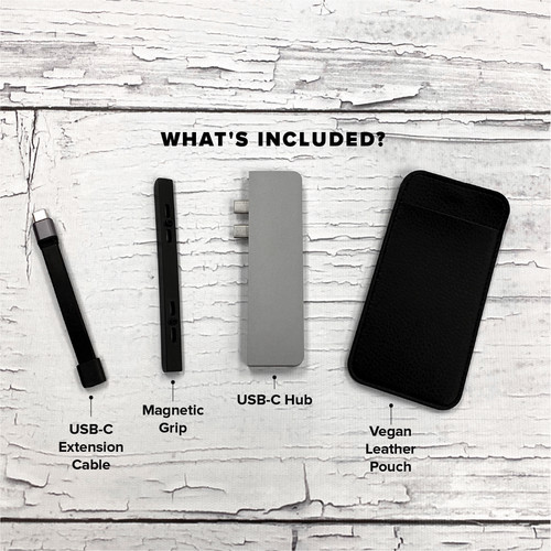 HYPER HyperDrive DUO 7-in-2 USB Type-C Hub for MacBook Pro and MacBook Air (Space Gray)