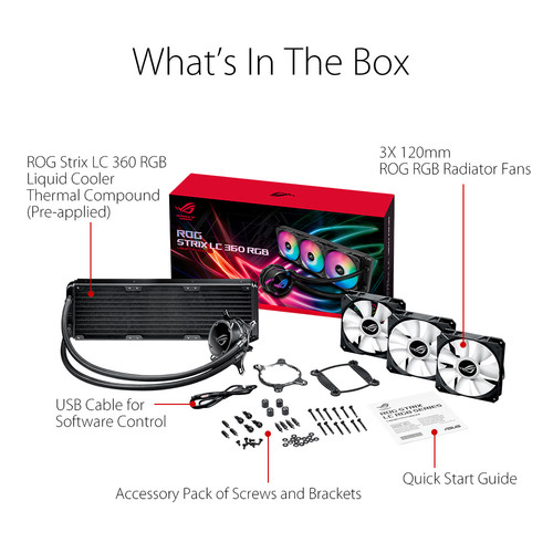 ASUS ROG Strix LC 360 RGB All-In-One Liquid CPU Cooler