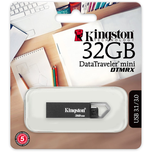 Kingston 32GB DataTraveler Mini Rex USB 3.1 Flash Drive