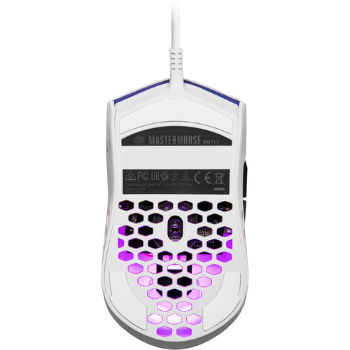 Cooler Master MM711 Ambidextrous RGB Gaming Mouse (Matte White)