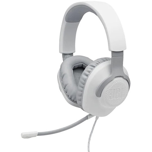 JBL Quantum 100 Wired Over-Ear Gaming Headset (White)