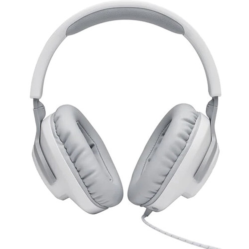 JBL Quantum 100 Wired Over-Ear Gaming Headset (White)