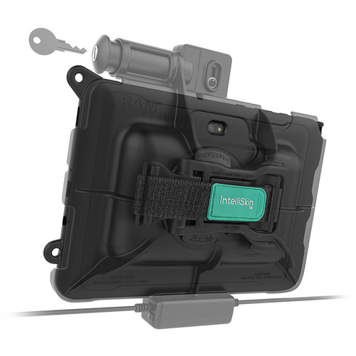 RAM MOUNTS RAM Skin Key-Locking Power + Data Dock for the Samsung Galaxy Tab Active Pro