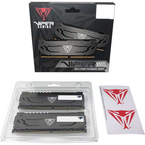 Patriot 64GB Viper Steel DDR4 3000 MHz UDIMM Memory Kit (2 x 32GB)