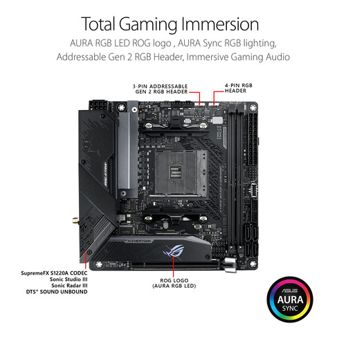 ASUS Republic of Gamers Strix B550-I AM4 Mini-ITX Motherboard