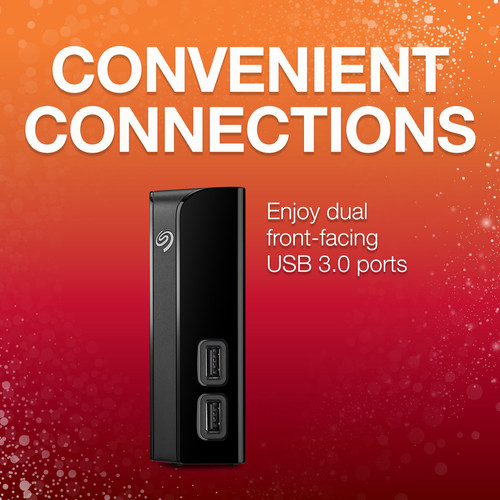 Seagate 12TB Backup Plus USB 3.0 External Hard Drive with USB Hub