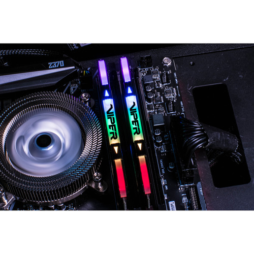 Patriot 16GB Viper RGB DDR4 4000 MHz UDIMM Memory Kit (2 x 8GB, Black)