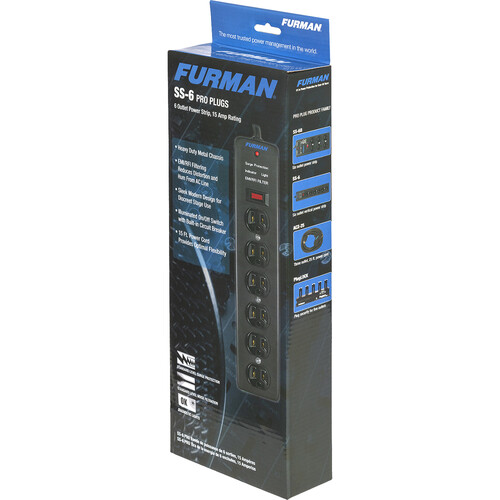 Furman Pro Plug 6-Outlet Power Strip with Surge Protection