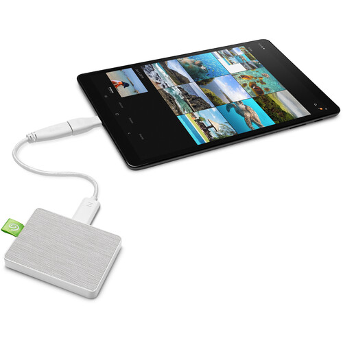 Seagate 1TB Ultra Touch USB 3.0 External SSD (White)