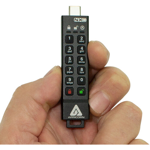Apricorn 32GB Aegis Secure Key 3NXC Encrypted USB Type-C Flash Drive