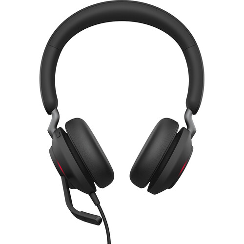 Jabra Evolve2 40 Stereo Wired On-Ear Headset (Microsoft Teams, USB Type-C, Black)