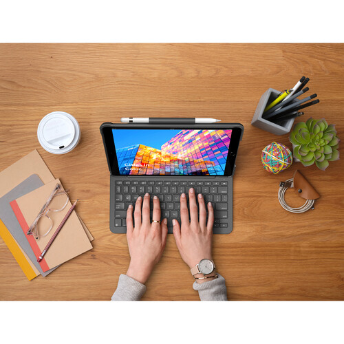 Logitech Slim Folio Protective Bluetooth Keyboard Case for iPad Air Gen 3 (Graphite)