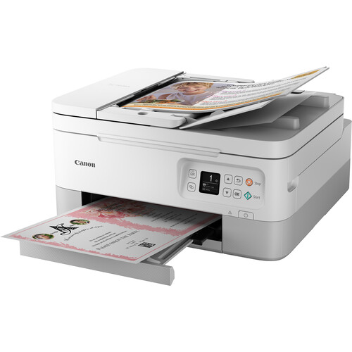 Canon PIXMA TR7020 Wireless Inkjet All-in-One Printer (White)