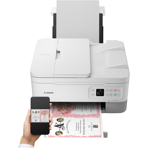Canon PIXMA TR7020 Wireless Inkjet All-in-One Printer (White)