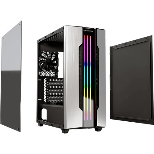 COUGAR Gemini M RGB Mini-Tower Case (Silver)