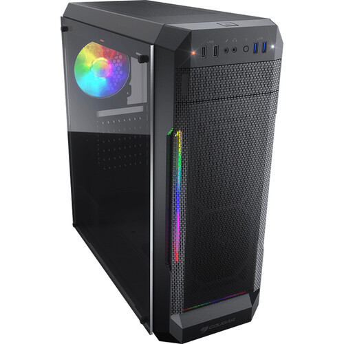 COUGAR MX331 Mesh-G Mid-Tower Case (Windowed, RGB Lighting)