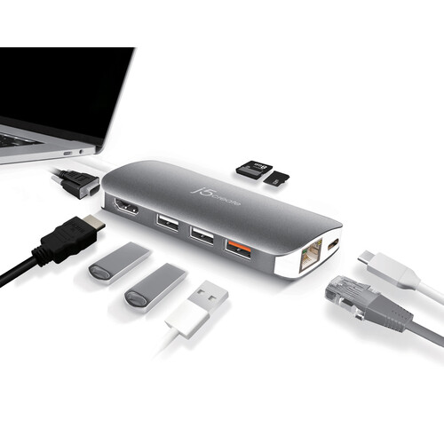 j5create JCD384 9-in-1 USB 3.1 Gen 1 Type-C Hub