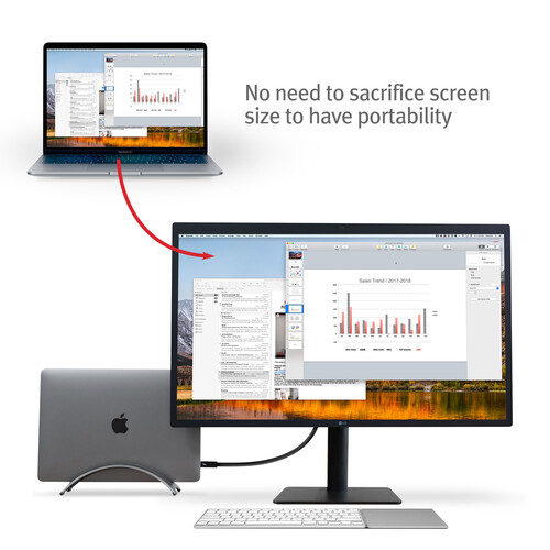 Twelve South BookArc Vertical Desktop Stand for MacBook Pro and Air (Space Gray)