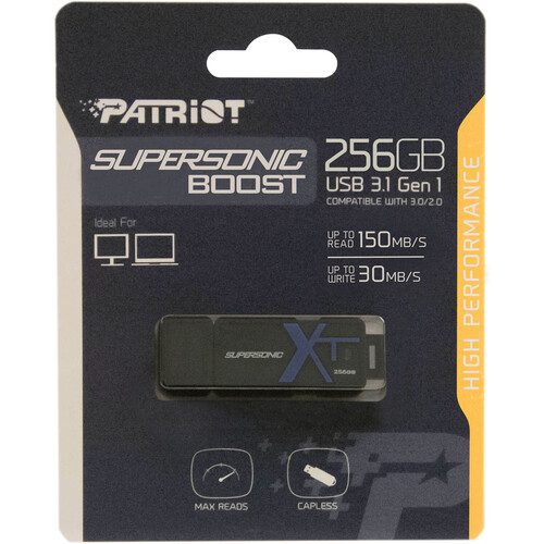 Patriot 256GB Supersonic Boost XT USB 3.2 Gen 1 Flash Drive