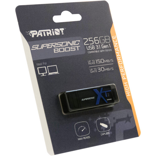 Patriot 256GB Supersonic Boost XT USB 3.2 Gen 1 Flash Drive